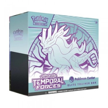 Pokemon Scarlet & Violet: Walking Wake Temporal Forces Pokemon Center Elite Trainer Box (ETB) rinkinys (Anglų k.)